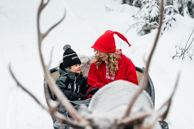 2km Sleigh Ride & Feeding Experience at Traditional Reindeer Farm - The 2km Sleigh Ride Through Snowy Forest