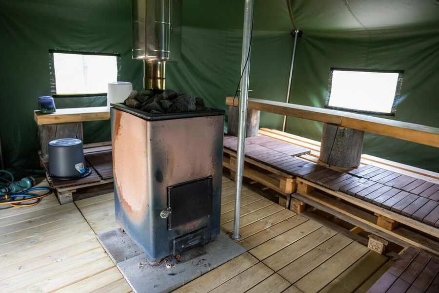 Arctic Tent Sauna Experience with Ice Swimming - What the two-hour visit feels like