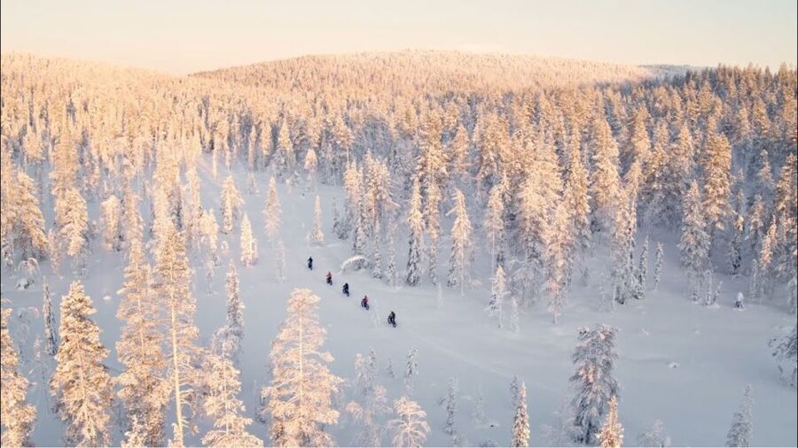 E-FatBike experience in small groups - From Hostel Cafe Koti to Ounasvaara forest