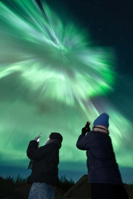 From Rovaniemi: Aurora Borealis Hunting with Photos & Videos - Crossing Finnish and Swedish Lapland for clearer skies
