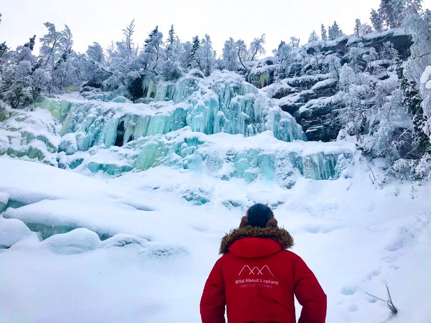 From Rovaniemi: Korouoma Canyon and Frozen Waterfalls Tour - Entering the canyon on a five-kilometer winter hike