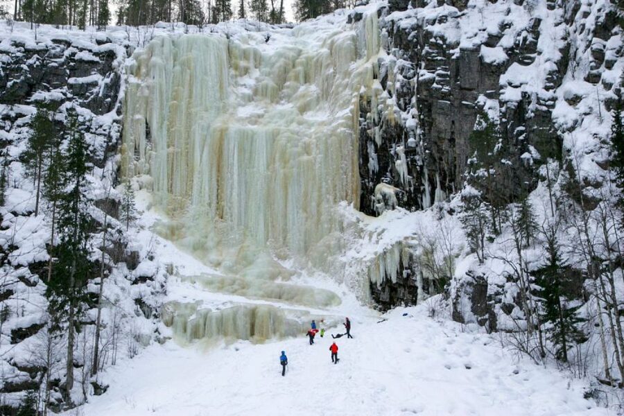 From Rovaniemi: Korouoma Frozen Waterfalls Small-Group Hike - The 150 km ride from Rovaniemi