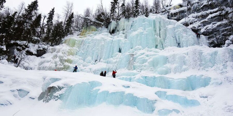 From Rovaniemi: Korouoma Frozen Waterfalls Small-Group Hike - Arriving at Korouoma National Park