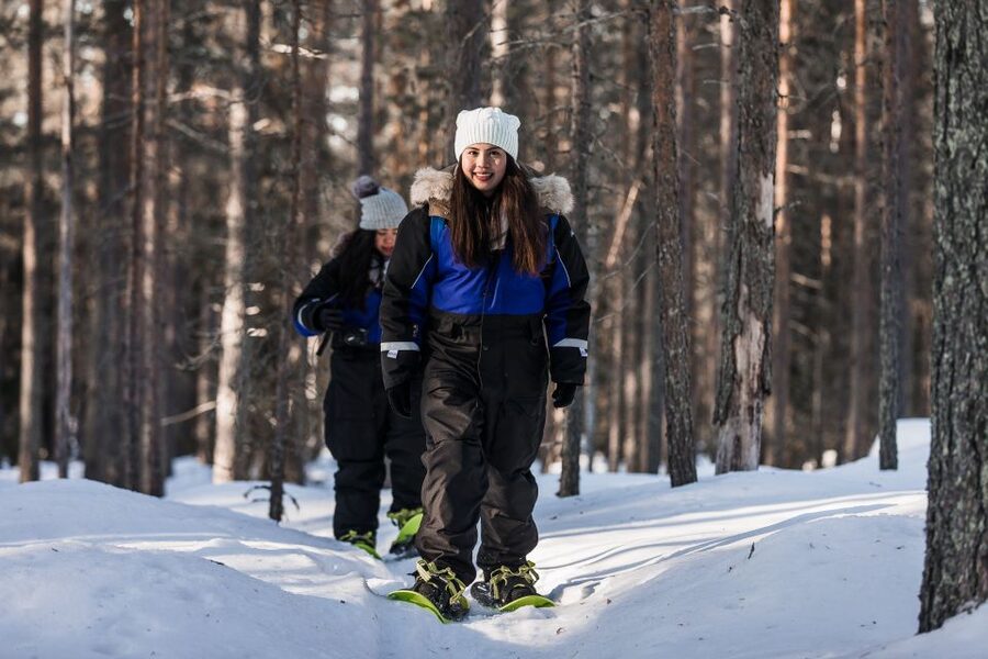 From Rovaniemi: Snowshoeing and Ice Fishing Tour - Walking 2 kilometers across the frozen lake