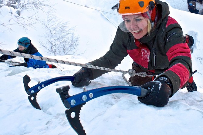 Guided Ice Climbing Activity in Pyhä - Tajukangas Ice Fall Makes a Serious First Climb
