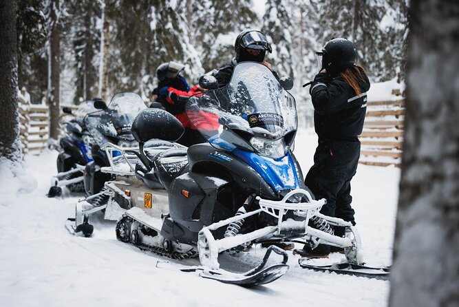 Husky and Reindeer Experience With Snowmobiling - Santa Claus Village adds an easy break