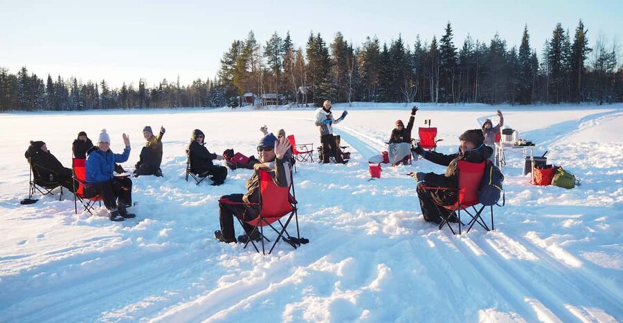 Ice fishing program in Lapland - What the high rating means for your decision