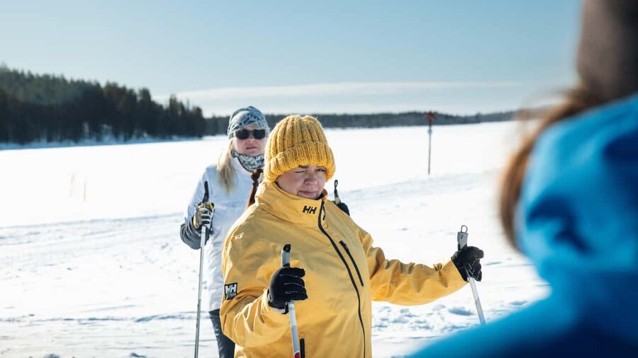 Kittilä: Lapland Levi Cross-country Skiing for Beginners - Learning the basic ski movements