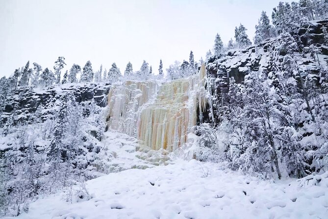 Korouoma Canyon Frozen Waterfalls - Who will enjoy this day most