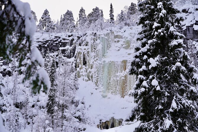 Korouoma Frozen Waterfalls Hike - Starting at Pekankatu 3 in central Rovaniemi