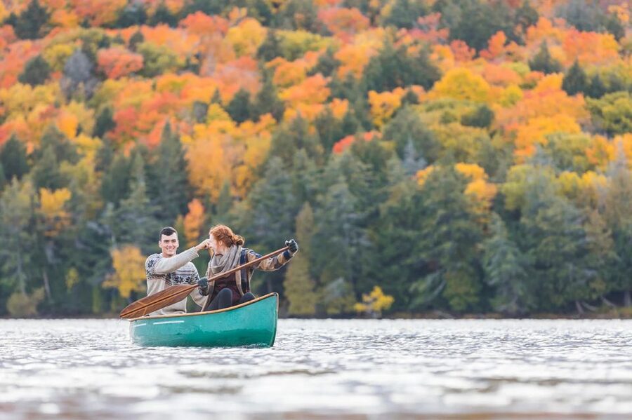 Lapland: Canoeing Trip with Reindeer and Husky Farm Tour - Into the Forest for a Gentle Canoe Trip