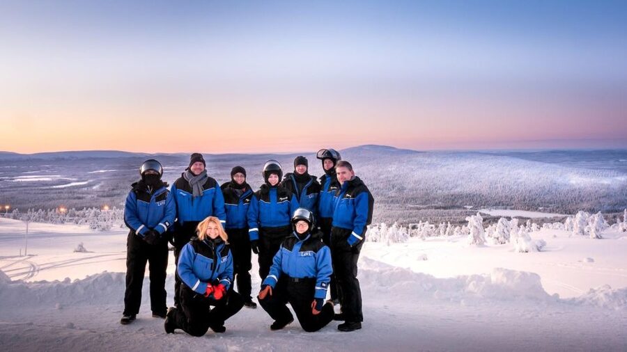 Levi: 4 Hour Snowmobile Safari to the Fells in Levi - Meeting at Myllyjoentie 2 before the engines start