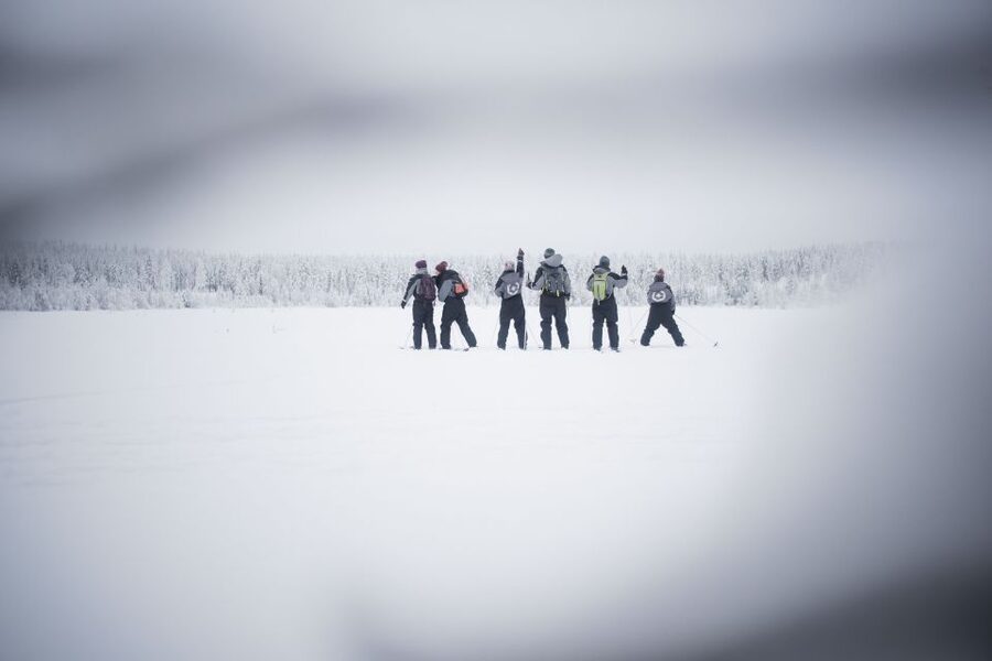 Levi: Backcountry Skiing Adventure - Learning the skis before heading off track