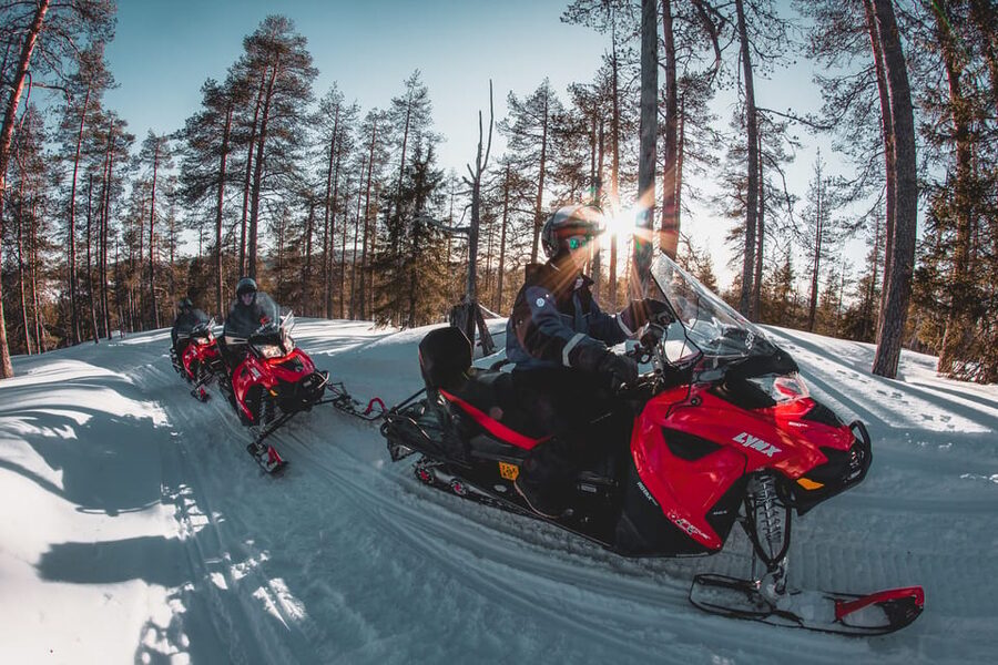 Levi: Easy Snowmobile Safari into the Nature - Cold-weather comfort and physical demands