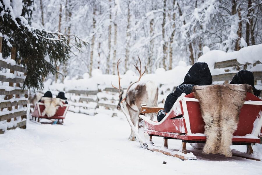 Levi: Husky and Reindeer Farm Visit with Snowmobiling - Getting ready at Arctic Circle Snowmobile Park
