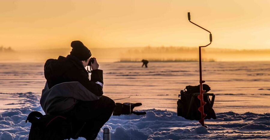 Levi: Ice Fishing on a Frozen Lake - From Sirkka to the frozen lake