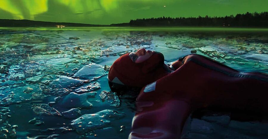 Levi: Ice Floating and Northern Lights Tour - The one-hour ride from Levi