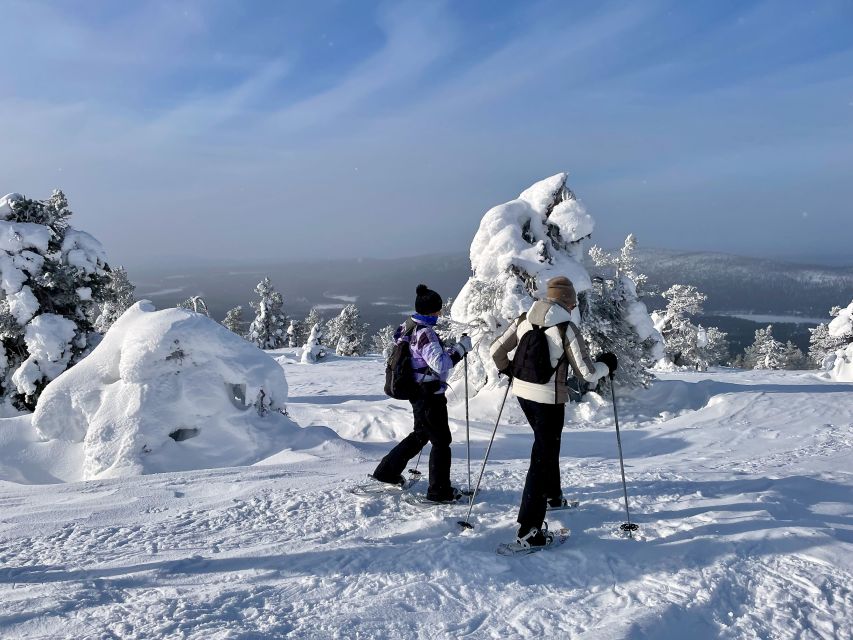 Levi: Lakeside forest snowshoeing - A hot drink among the snow-covered trees