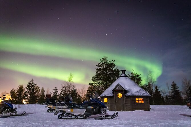 Levi Northern lights by snowmobile - Setting out from Levi at 8 pm