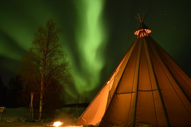 Night Snowmobile Safari, Rovaniemi - Leaving Rovaniemi for Apukka at night