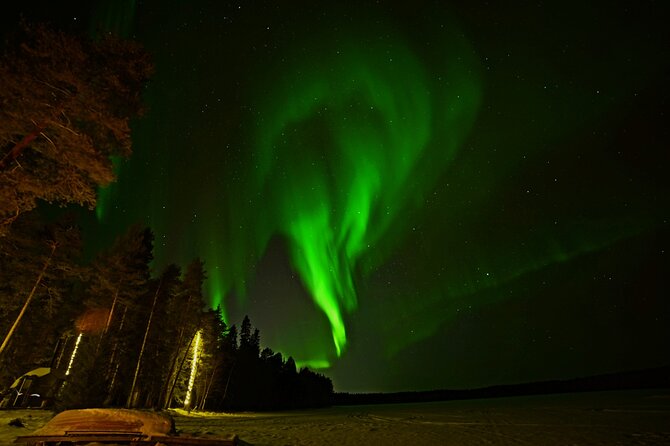 Northern Lights Hunting in Lappish old cottage - Who will enjoy this most