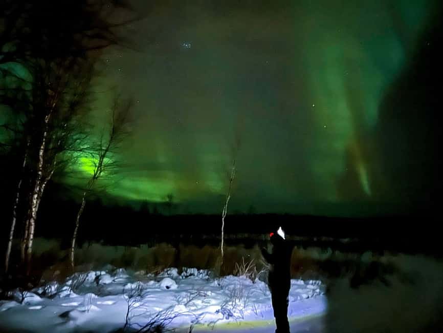 Northern lights private tour Rovaniemi - Chasing the aurora beyond Rovaniemi’s city lights