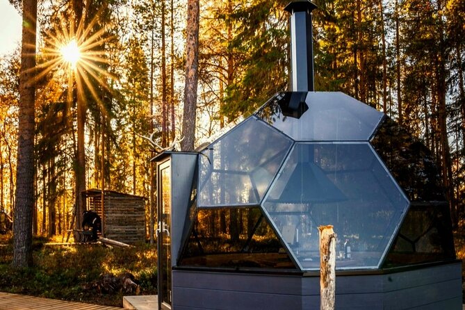 Private Glass Igloo Dinner on the Shore of Frozen Lake - A Santa visit adds a family story