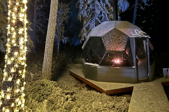 PRIVATE Party dinner in a Glass Igloo Under Northern Lights - Families, couples, and solo visitors