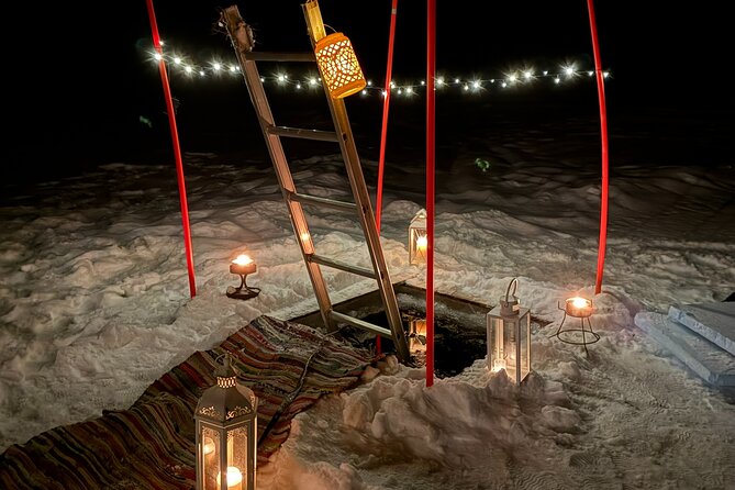 Private Traditional Sauna, Ice Dip and Dinner in the Wilderness - A warm Lappish dinner after the cold
