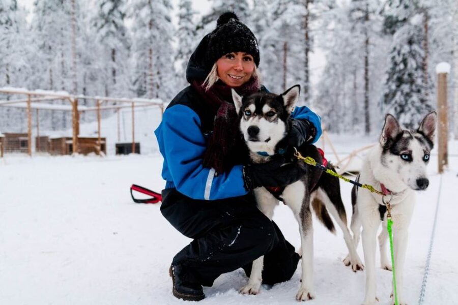 Rovaniemi: Apukka Husky Adventure - What the 7 to 10 kilometer sled ride feels like