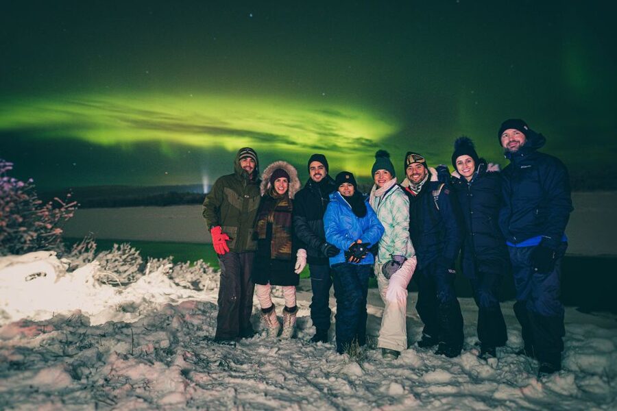 Rovaniemi: Aurora Borealis Tour - Campfire food gives the wait a purpose