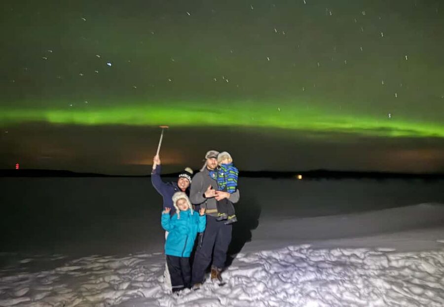 Rovaniemi: Aurora hunting and a fireside BBQ experience - Leaving Rovaniemi for darker skies