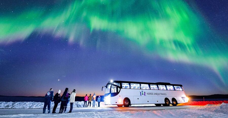 Rovaniemi: Hunting Northern Lights Bus Tour - The guides, explanations, and group experience