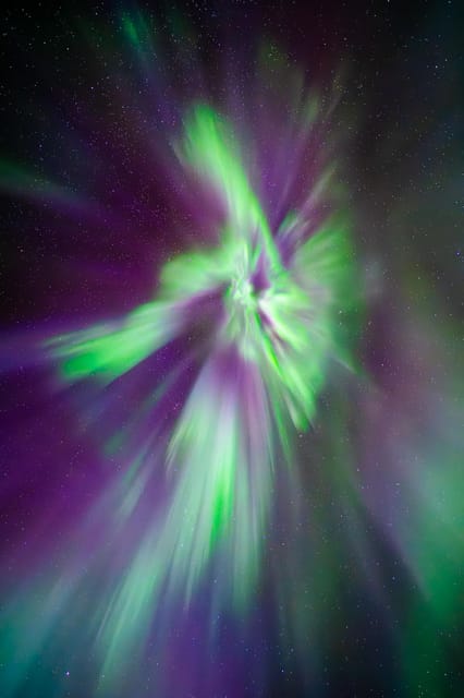Rovaniemi: Ice Floating Experience with Northern lights - The hot drink, cookies, fire, and tipi