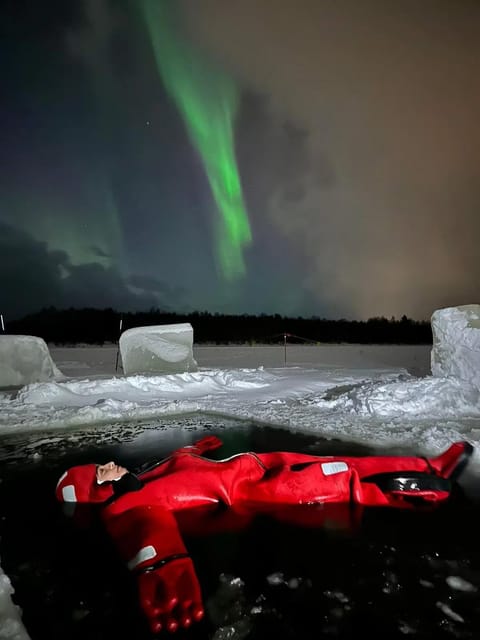 Rovaniemi: Ice Floating Experience with Northern lights - The 35-minute ride from Rovaniemi