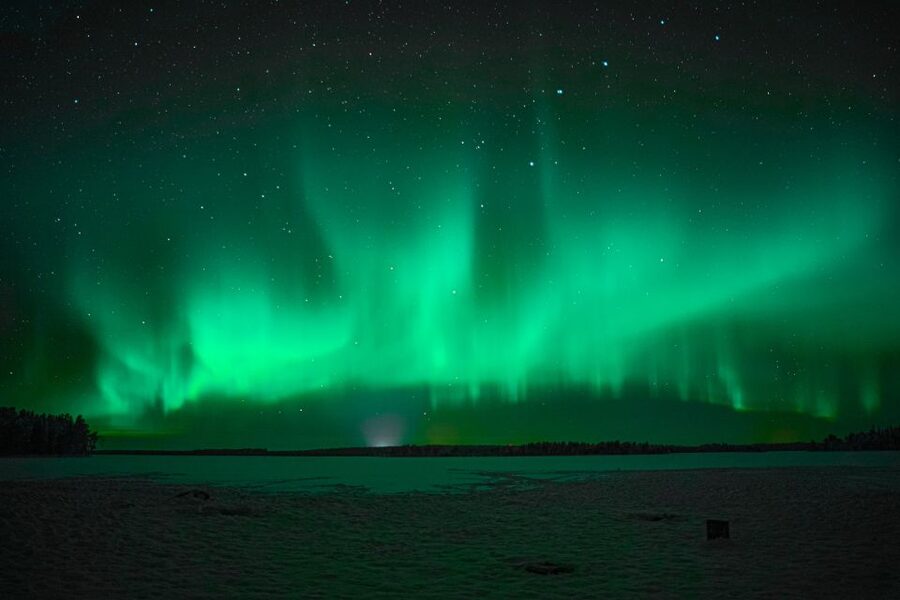 Rovaniemi: Night Sky lappish Barbecue - Winter clothing is not optional in practice