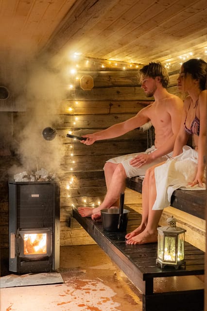 Rovaniemi: Private Sauna and Ice Swimming Tour with Snacks - From Rovaniemi to a private lakeside sauna