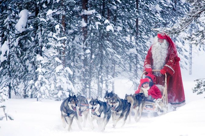 Rovaniemi Santa Claus Village Husky Reindeer Farm Arctic Museum - Huskies and reindeer: two very different rides