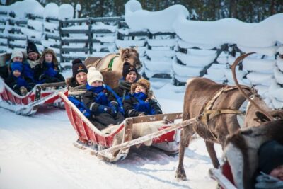 Santa’s Village & Snowmobiling to Reindeer Farm