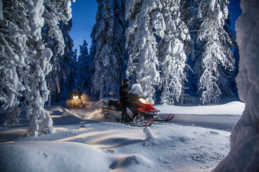 Rovaniemi: Snowmobile Safari & Campfire Evening Escape - A three-hour Arctic night in Rovaniemi