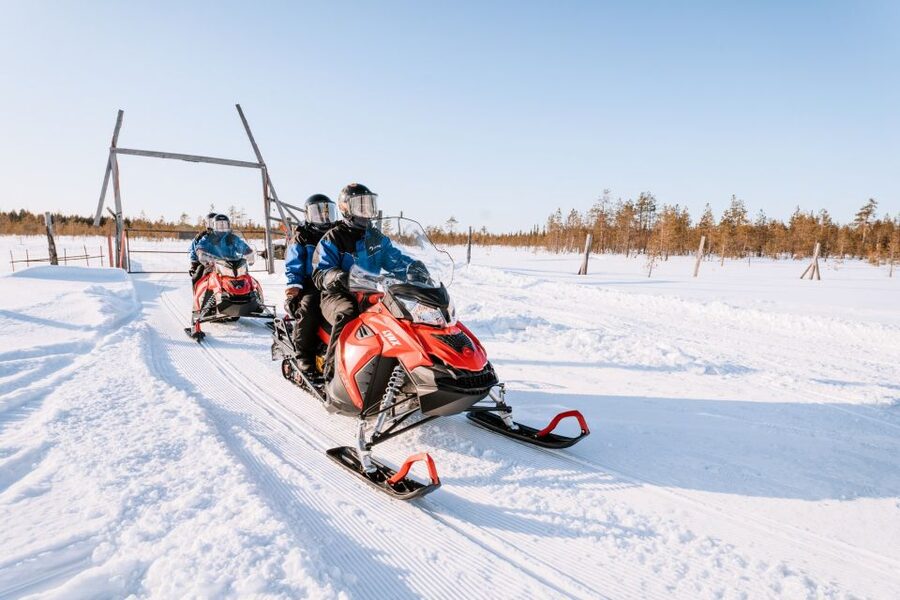 Rovaniemi: Snowmobile Safari into the Arctic Circle Forest - Taking children in the guide’s sled