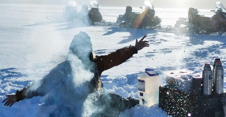 Rovaniemi: Snowmobiling and Ice Fishing - From Apukka Resort to the frozen lake