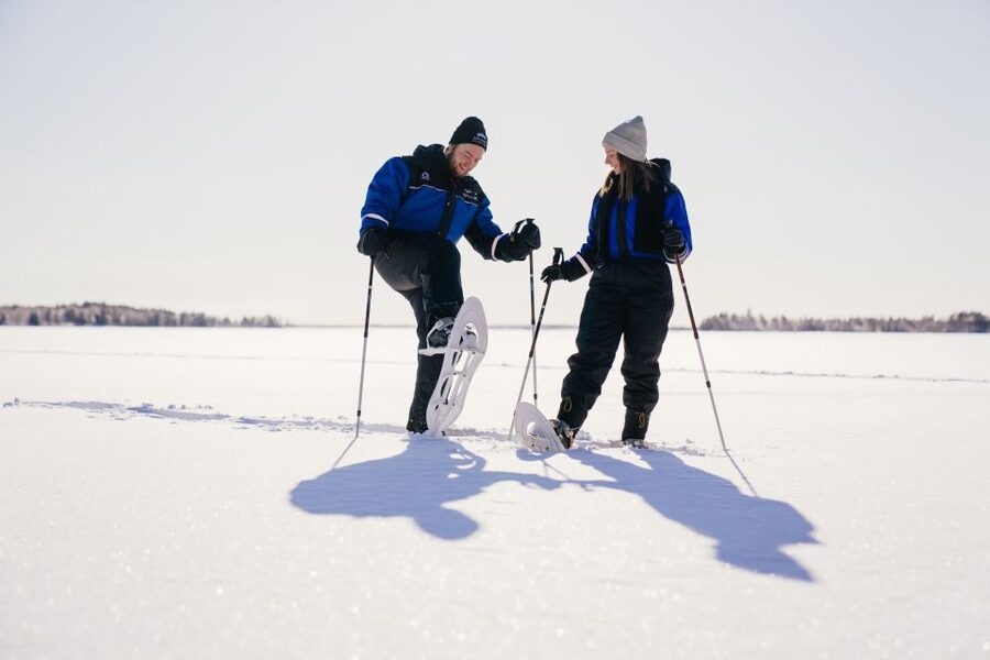 Rovaniemi: Snowshoe Walk to The Arctic Nature - Leaving Apukka Resort for the Arctic woods