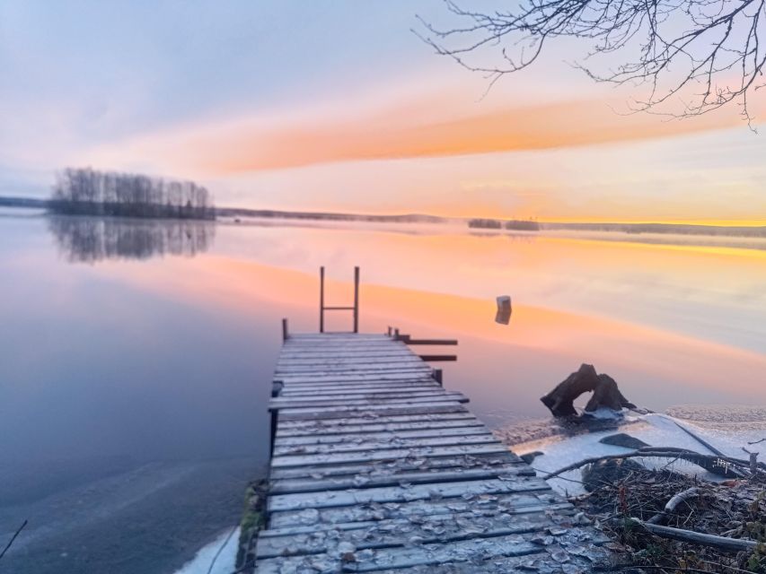 Rovaniemi: Traditional Sauna and Ice Swimming Experience - The view, the snow, and the Northern Lights chance