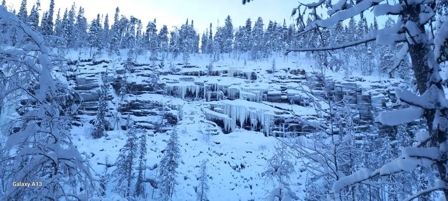 Ruka: Korouoma Canyon Finland - Korouma Waterfalls - Alfredo and Tuulia’s style of guiding