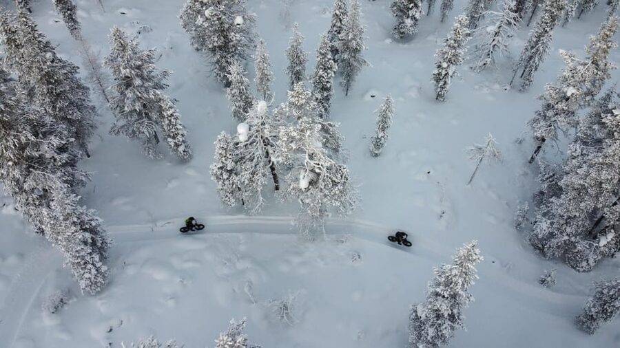 Saariselkä: Guided Fatbike Tour - Riding straight from the Saariselkä office