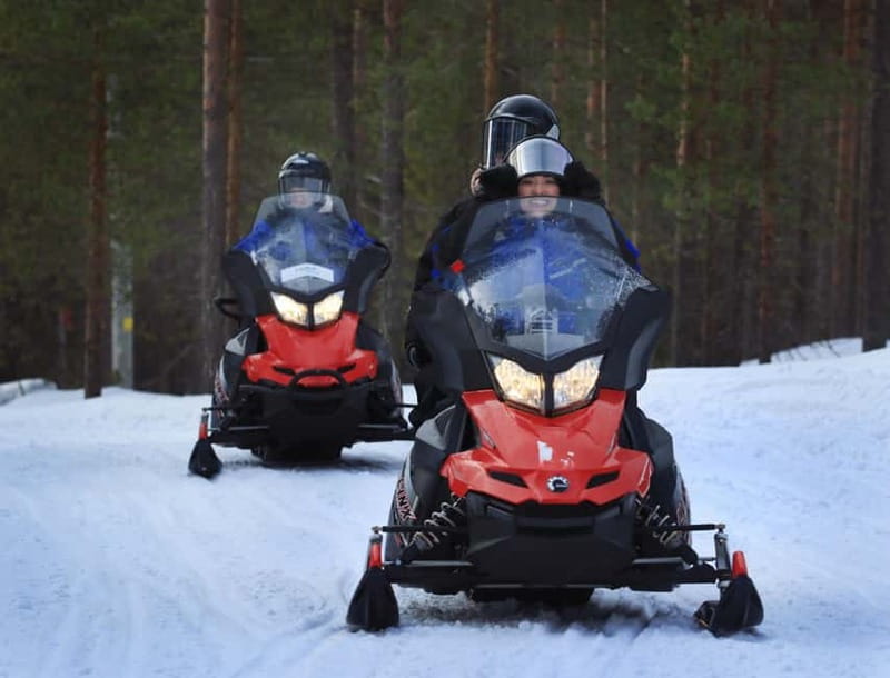 Saariselka: Snowmobile Safari on Tundra with BBQ - Riding through forests, fields, hills, and bends
