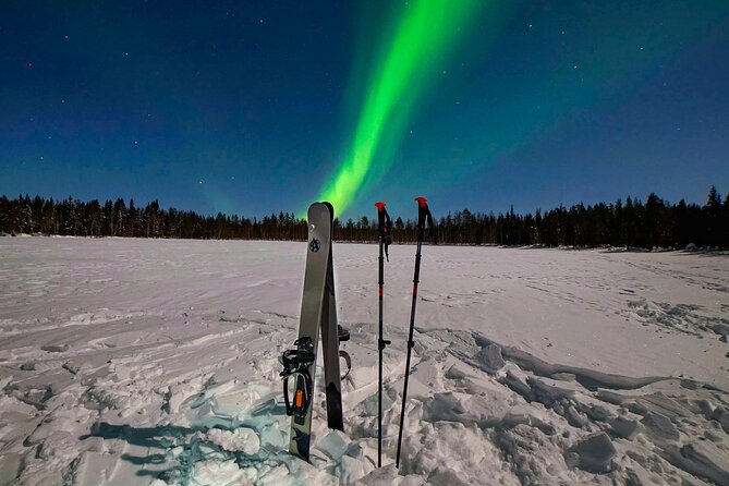 Ski Trekking under the Northern Lights - Leaving Rovaniemi for the dark forest