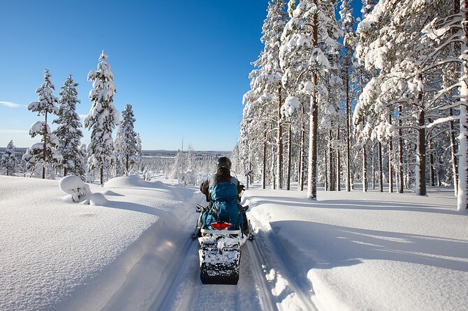 Snowmobile Safari 2h - Leaving Rovaniemi for the frozen river