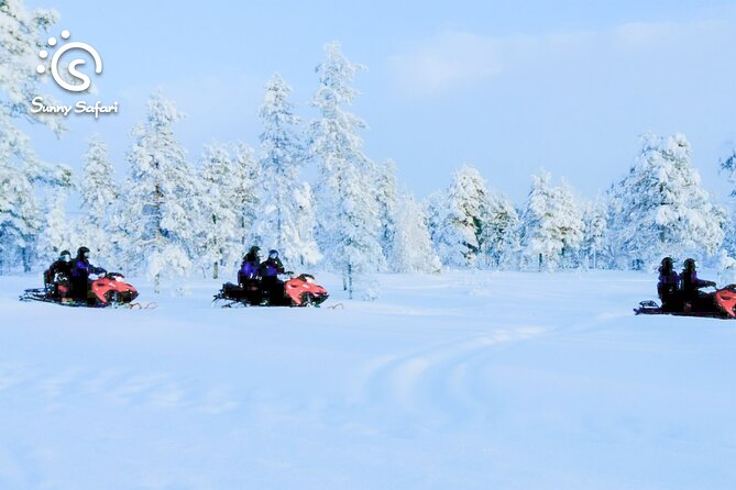 Snowmobile Safari into Arctic Wilderness - Riding into the Arctic forest